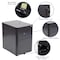 Flash Furniture Black Desk, Chair, Cabinet Set BLN-NAN28CHPX5-BK-GG - alternate 9